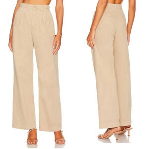 NEW pistola ellery high rise wide leg pleated trousers